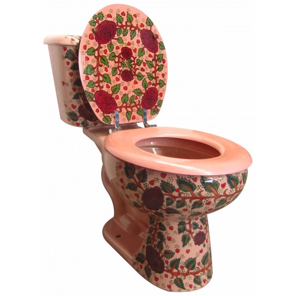Talavera Toilet Set Rosas 2